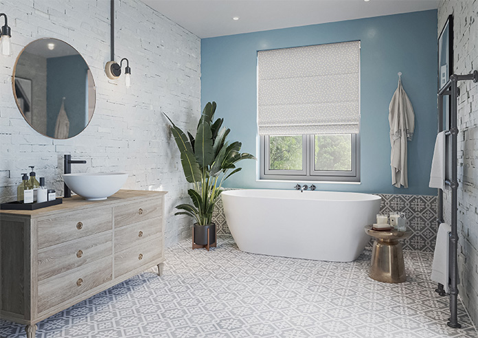 Confetti, Grey Orchid - Roman Blind - Image 6